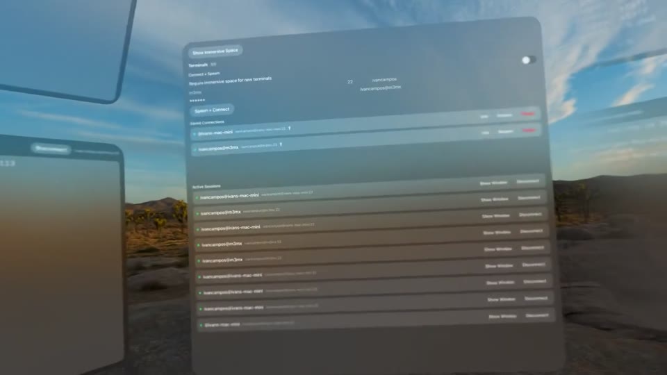 Spatial Terminals 0.01 — recording frame